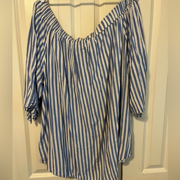Old Navy Off Shoulder striped tunic, 4X - Picture 2 of 4